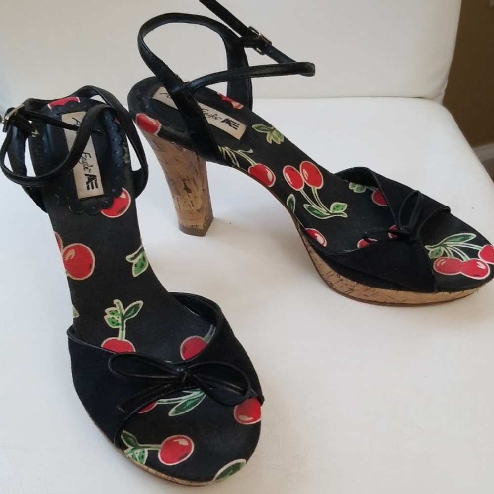 American Eagle Cork Heels